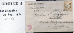 FRANCE N° 55 - (Paris Etoile 4 ) - 1849-1876: Période Classique