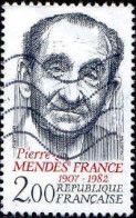 France Poste Obl Yv:2298 Mi:2423 Pierre Mendès France (Lign.Ondulées) - Usados