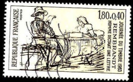 France Poste Obl Yv:2258 Mi:2384 Journée Du Timbre Rembrandt (Lign.Ondulées) - Used Stamps