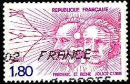 France Poste Obl Yv:2218 Mi:2347 Frédéric & Irène Jolio-Curie (Obl.mécanique) - Gebruikt