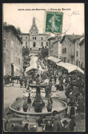 CPA Saint-Jean-de-Bournay, Place Du Marché  - Saint-Jean-de-Bournay