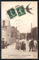 CPA Le Merlerault, Rue De La Gare Et Route De Courtomer  - Le Merlerault