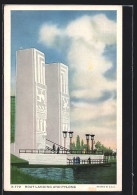 AK Chicago, International Exposition 1934, Boat Landing And Pylons  - Exhibitions