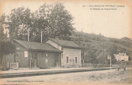 MARCON-VOUVRAY - La Gare Et Côteaux De Sainte Cécile. - Bahnhöfe Ohne Züge