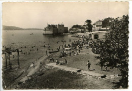 CPSM Dentelée 10.5 X 15 Var  TOULON-SUR-MER  Le Mourillon - La Plage Du Lido Et Le Fort Saint Louis  Restaurant Du Lido - Toulon