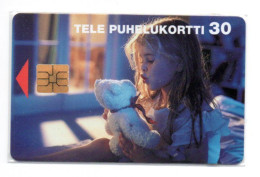 Nounours Teddy Peluche Télécarte Puce  Finlande Phonecard  (K 471) - Finlandia