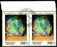 France Poste Obl Yv:2635 Mi:2761 Odilon Redon Profil De Femme Paire (TB Cachet Rond) - Gebraucht