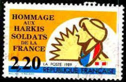 France Poste Obl Yv:2613 Mi:2750 Hommage Aux Harkis Soldats De La France (Beau Cachet Rond) - Gebraucht
