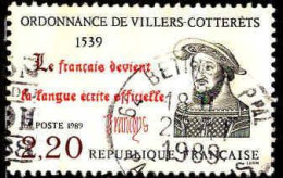 France Poste Obl Yv:2609 Mi:2746 François Ier Ordonnance De Villers-Coterrêts (TB Cachet Rond) - Gebruikt