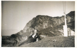 Real Photo Postcard Place To Identify Elegant Man Hike - To Identify