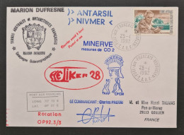 TAAF,  Timbre Numéro 167 Oblitéré De Kerguelen Le 25/4/1992. Marion Dufresne. - Cartas & Documentos