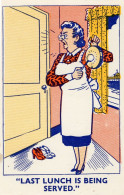 Hotel Kitchen Dinner Cook Last Meal Orders Old Comic Humour Postcard - Humor
