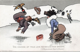 Ice Skating Shakespeare A Midsummer Nights Dream Comic Postcard - Humor