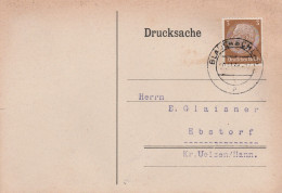 Deutsches Reich Karte Mit Tagesstempel Blauenschlag Blažejov 1938 Sudetenland - Occupation 1938-45