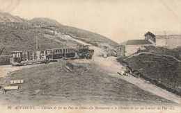 AUVERGNE - Chemin De Fer Du Puy De Dôme, Le Restaurant Au Sommet Du Puy. - Treni