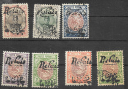 Lot Of 7 Stamps Persia 1912 - Irán