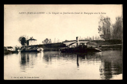 21 - ST-JEAN-DE-LOSNE - LE LINGUET OU JONCTION DU CANAL DE BOURGOGNE AVEC LA SAONE - REMORQUEUR GRIFFON - Other & Unclassified