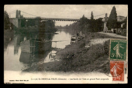 33 - SAINT-DENIS-DE-PILES - LES BORDS DE L'ISLE AU GRAND PONT SUSPENDU - Other & Unclassified