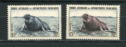 TAAF : FAUNE N° Yvert  N° 6+7** - Unused Stamps