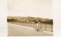 Real Photo Postcard Place To Identify Lady Bicycle - A Identificar