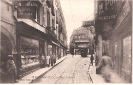 FR66 PERPIGNAN - Fau  Place Laborie - Devanture Librairie Fau - Tramway - Animée - Belle - Perpignan