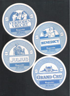 4 Bierviltjes - Sous-bock - Bierdeckel   VERBODEN VRUCHT - HOEGAARDEN      (B 316) - Beer Mats