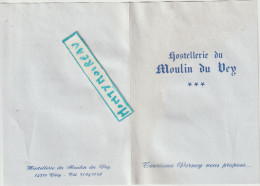 VP :( LD61) Menu Calvados , CLECY : Moulin Du Vey - Menú