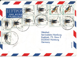 Kenya Air Mail Cover Sent To Germany 21-10-1998 BIRDS - Kenya (1963-...)