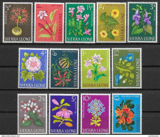 1963 Sierra Leone Flowers 13v. MNH SG. N. 242/54 - Otros & Sin Clasificación