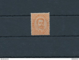 1879 Italia - Regno, N. 39, Effige Umberto I, Centesimi 20 Arancio, MNH** - Certificato Raybaudi + Diena - Other & Unclassified