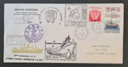 TAAF,  Timbres Numéros 172 Et 174 Oblitérés De Kerguelen Le 4/4/1993. Marion Dufresne. - Cartas & Documentos