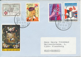 Belgium Cover Sent To Germany Gent 12-2-1981 With More Topic Stamps - Brieven En Documenten