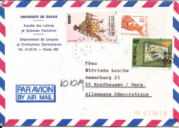 Senegal Air Mail Cover Sent To Germany DDR Dakar 17-9-1986 - Senegal (1960-...)