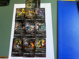 - 6 - Thailand Transparent Cards Transformers Complete Serie 10 Cards - Tailandia