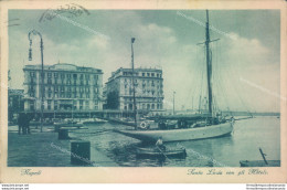 V418  Cartolina Napoli  Citta' Santa Lucia Con Gli Hotels 1936 - Napoli