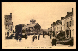 50 - BARNEVILLLE -PLACE DE L'EGLISE - MAGASIN, NOUVEAUTES E. FAUDEMER - Barneville