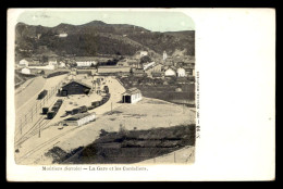 73 - MOUTIERS - LA GARE DE CHEMIN DE FER ET LES CORDELIERS - Moutiers