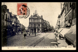 49 - SAUMUR - RUES D'ORLEANS ET DE BALZAC ET L'HOTEL DES POSTES - Saumur