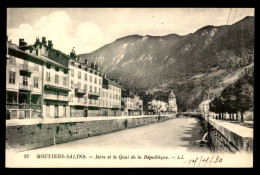 73 - MOUTIERS-SALINS - ISERE ET LE QUAI DE LA REPUBLIQUE - Moutiers