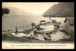 73 - AIX-LES-BAINS - LAC DU BOURGET - DEBARCADERE DE HAUTECOMBE - Aix Les Bains