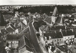 CPSM Suèvres L'église Et Route De Blois - Otros & Sin Clasificación