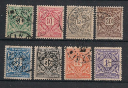 HAUT-SENEGAL ET NIGER - 1915 - Taxe TT N°YT. 8 à 15 - Série Complète - Oblitéré / Used - Gebraucht