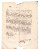 Début 19ème - Toulouse - Lettre De Communication Imprimée Du Curé De Saint-Sernin Sur L'avenir Des Menues Dîmes - Documents Historiques