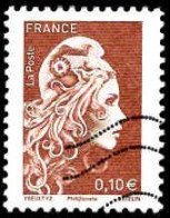 France Poste Obl Yv:5250 Mi:7072yA Marianne L'engagée Phil@poste (Lign.Ondulées) - 2010-.. Matasellados