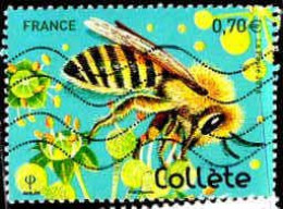 France Poste Obl Yv:5051 Mi:6460 Collète Abeille Solitire (Lign.Ondulées) - Used Stamps