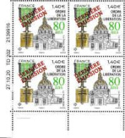 France Poste N** Yv:5458A Mi:8094 Ordre De La Libération Coin D.feuille X4 Daté - Unused Stamps