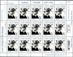 France Poste N** Yv:5388F Mi:7562 Andrée Chedid Femme De Lettres Planche De 15 - Nuovi