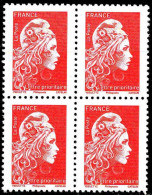 France Poste N** Yv:5253A Mi: Marianne L'engagée Philaposte Bloc De 4 - Unused Stamps