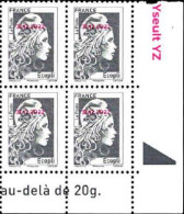 France Poste N** Yv:5251A-a Mi: Marianne L'engagée Philaposte Coin D.feuille X4 - Unused Stamps