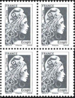 France Poste N** Yv:5251A Mi: Marianne L'engagée Philaposte Bloc De 4 - Unused Stamps